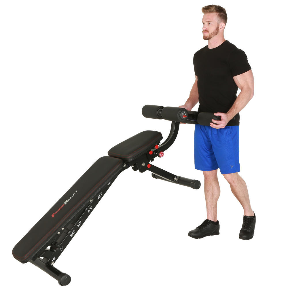 Fitness Reality 2000 Super Max XL High Capacity Weight Bench with Detachable Leg Lock-Down