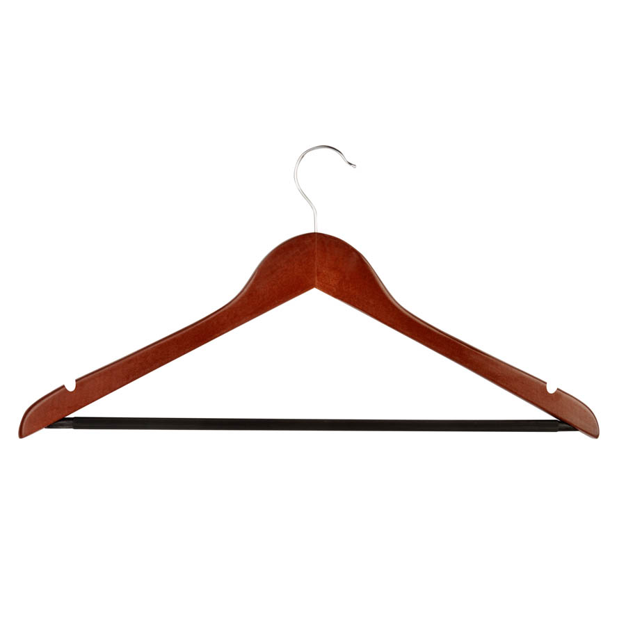 Honey Can Do HNG-01335 wood suit hangers 24-pack cherry finish, cherry finish