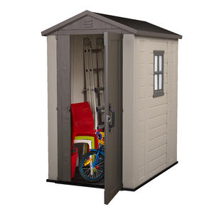 Keter 213139 Factor Large 4 x 6 ft. Resin Outdoor Yard ...