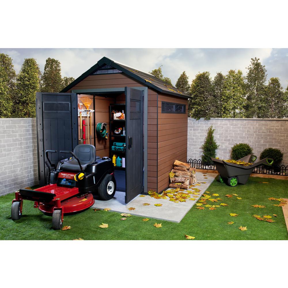 Keter 17199845 7.5' x 7' Wood & Plastic Composite Shed