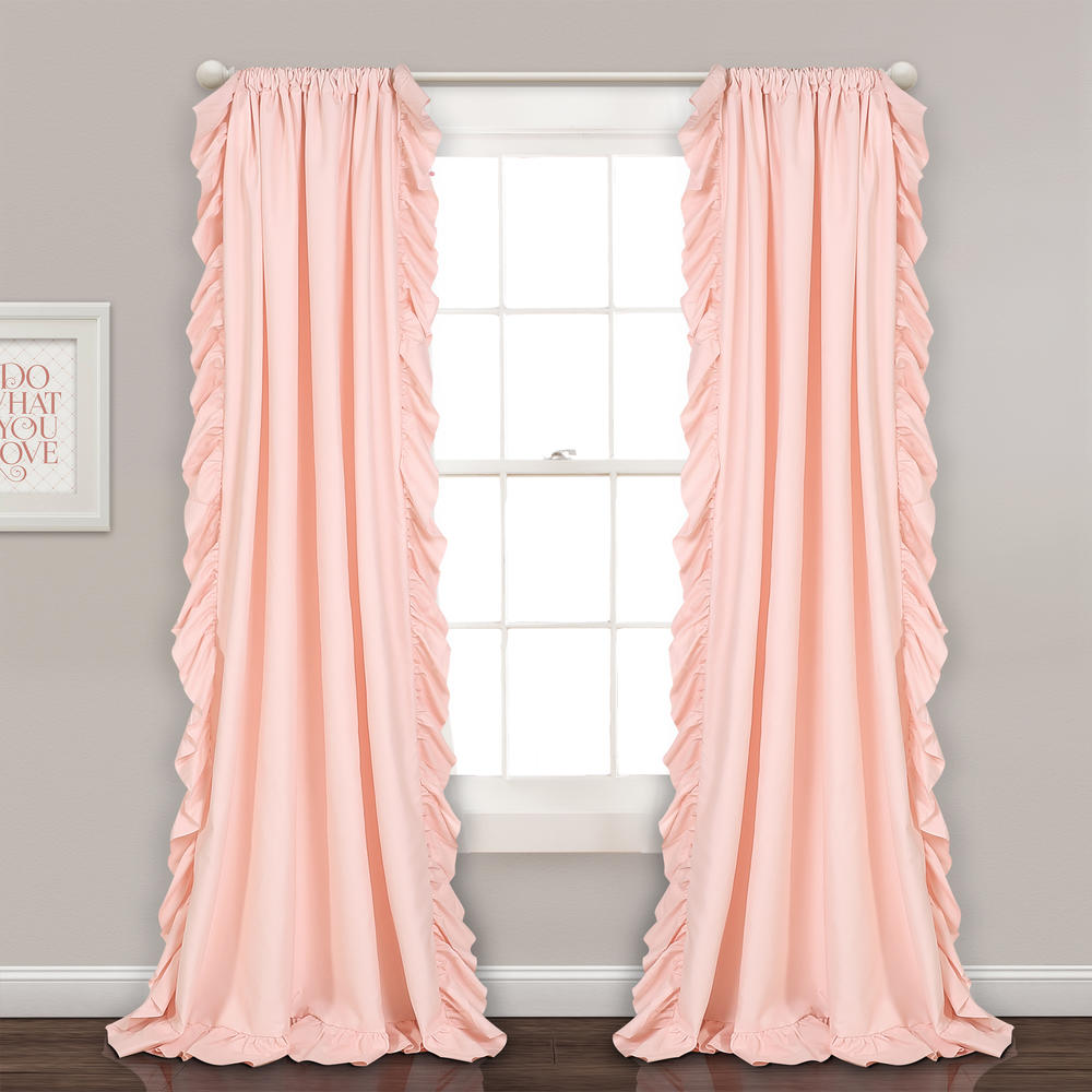 Lush Decor Reyna Window Curtain Blush Pink Set 54x84