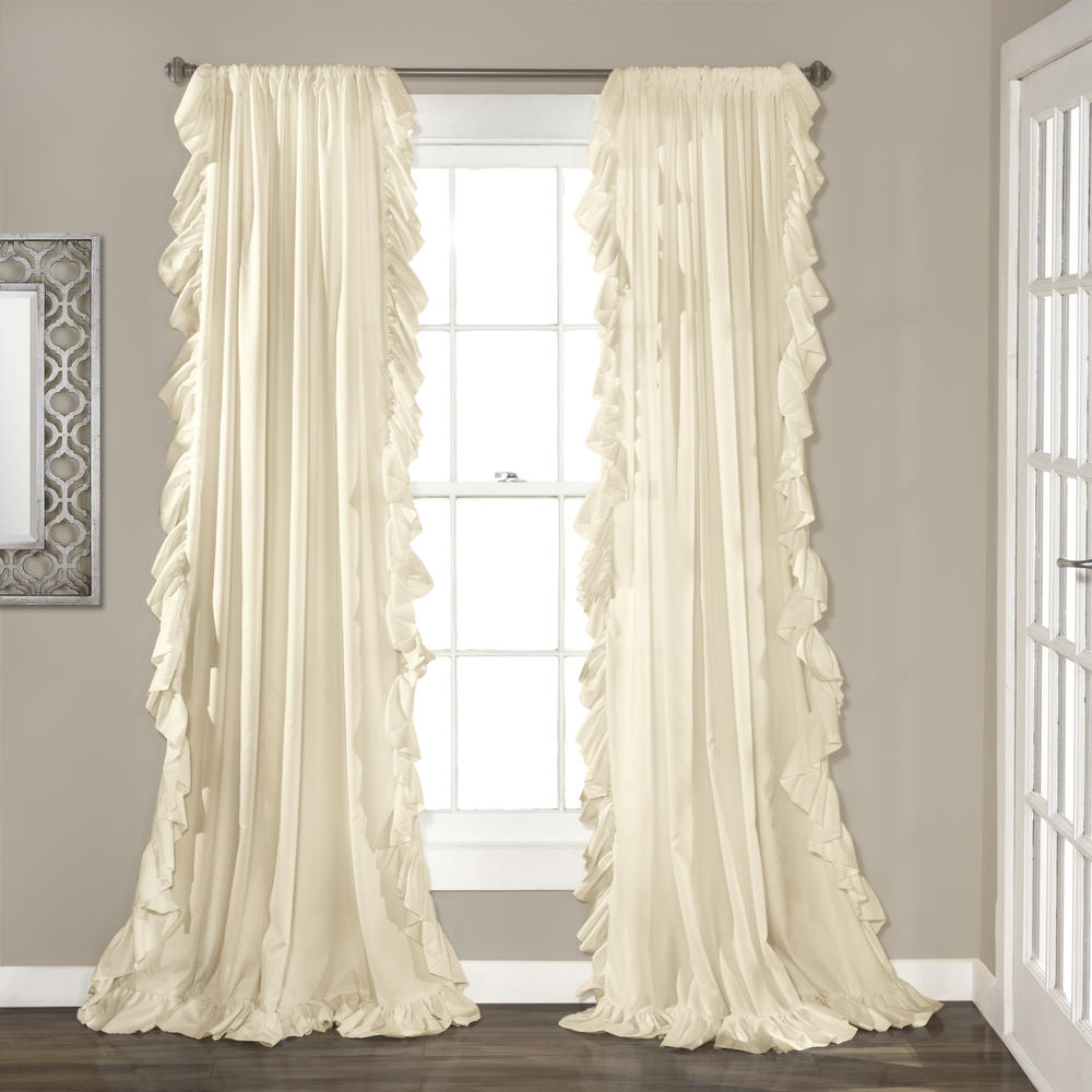Lush Decor Reyna Window Curtain Ivory Set 54x95