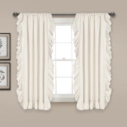 Lush Decor Reyna Window Curtain White Set 54x63