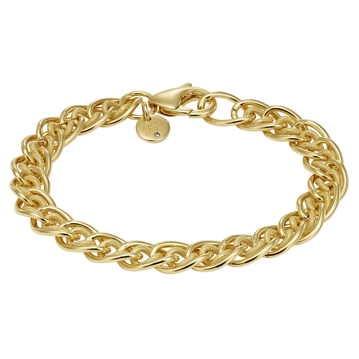 Gold Over Bronze Open Link Bracelet