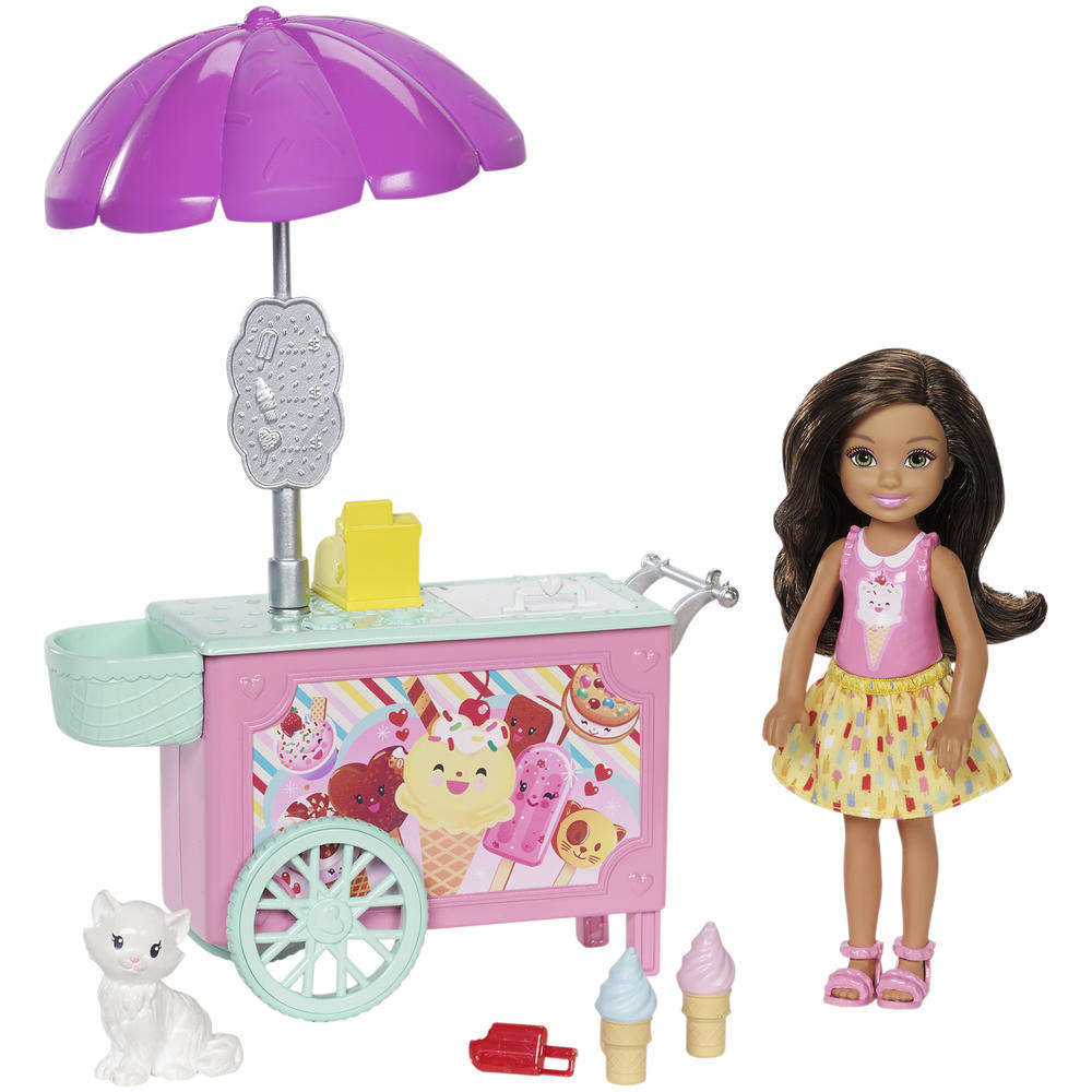 Barbie Chelsea's Ice Cream Cart Pet Accessory