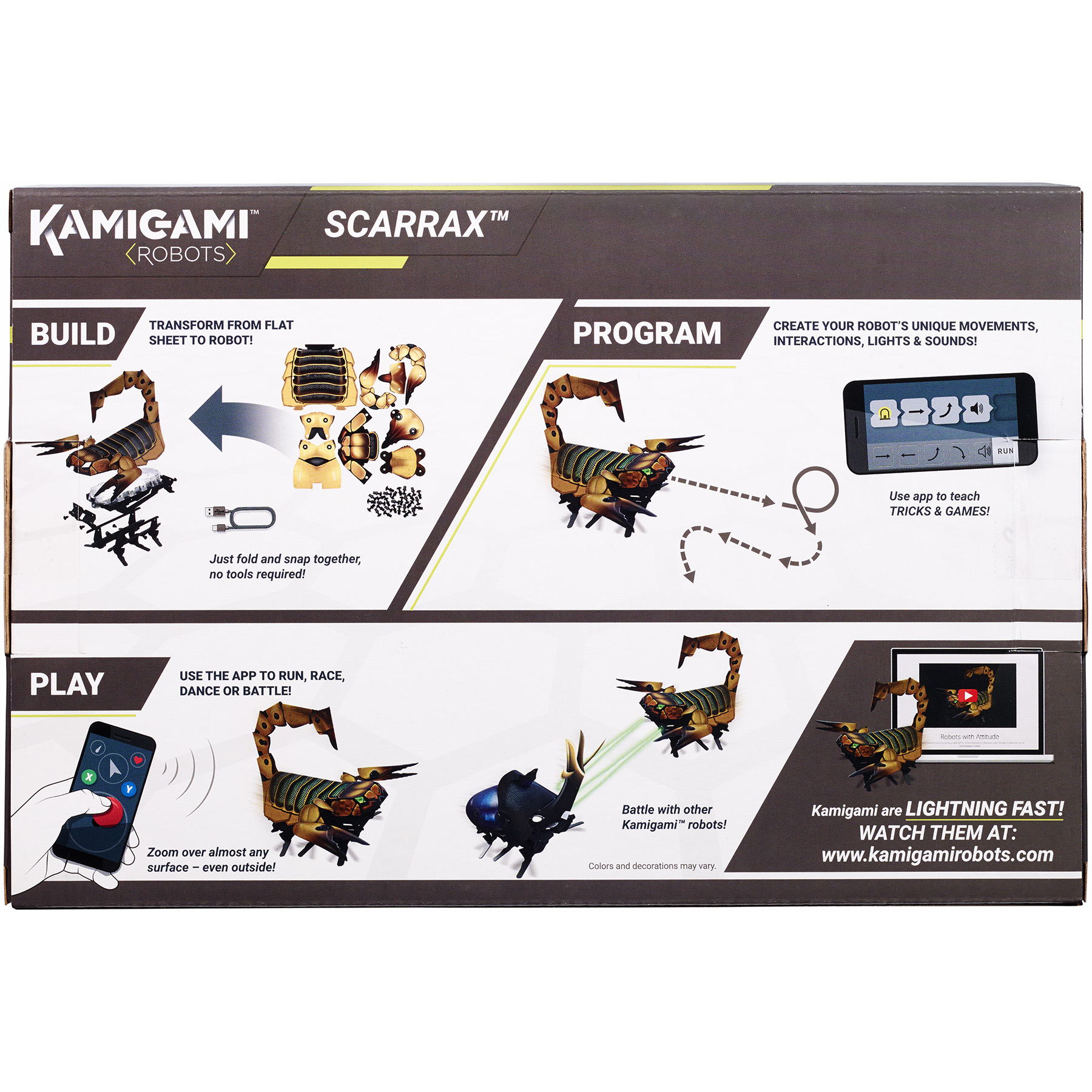 kamigami robots scarrax