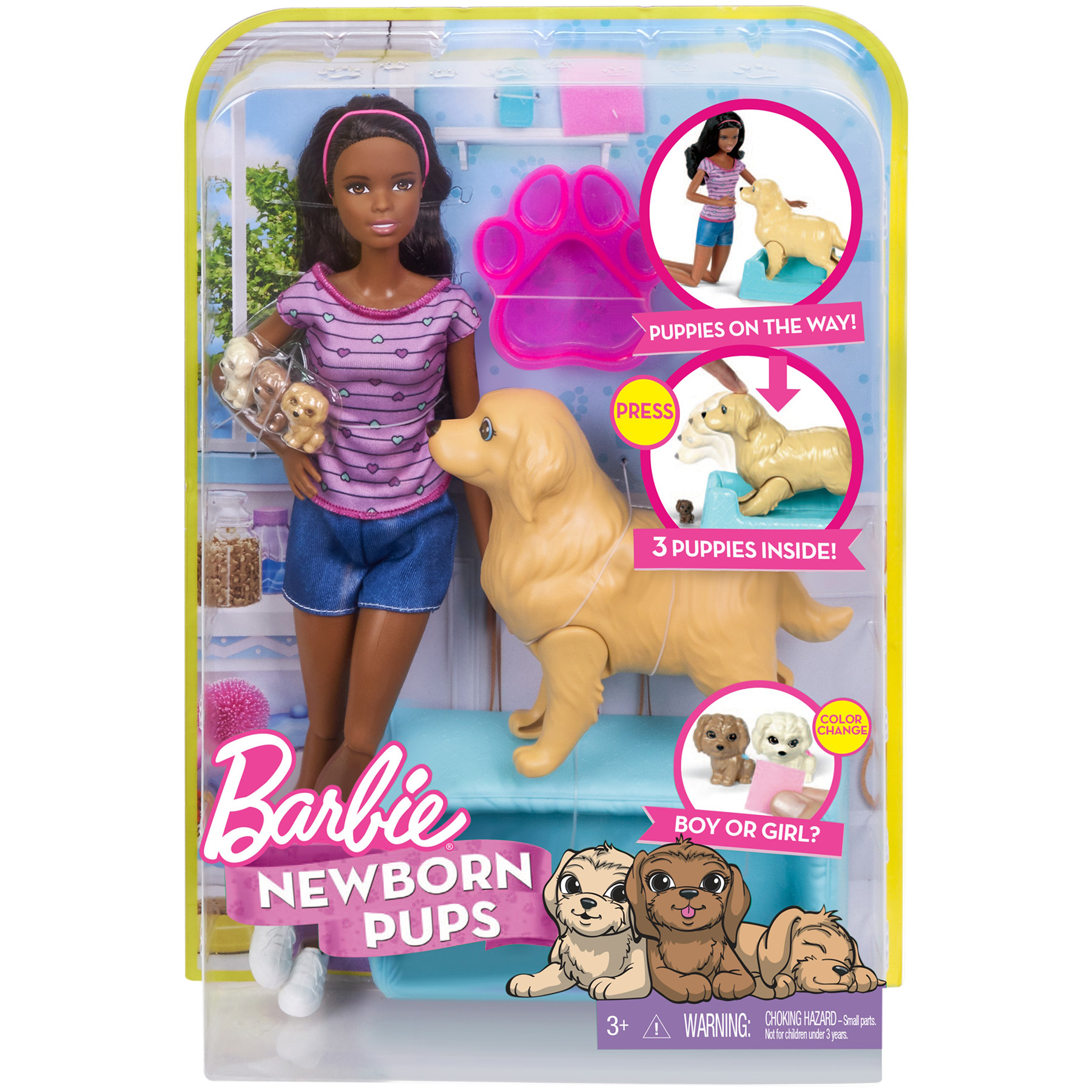 barbie newborn pups doll