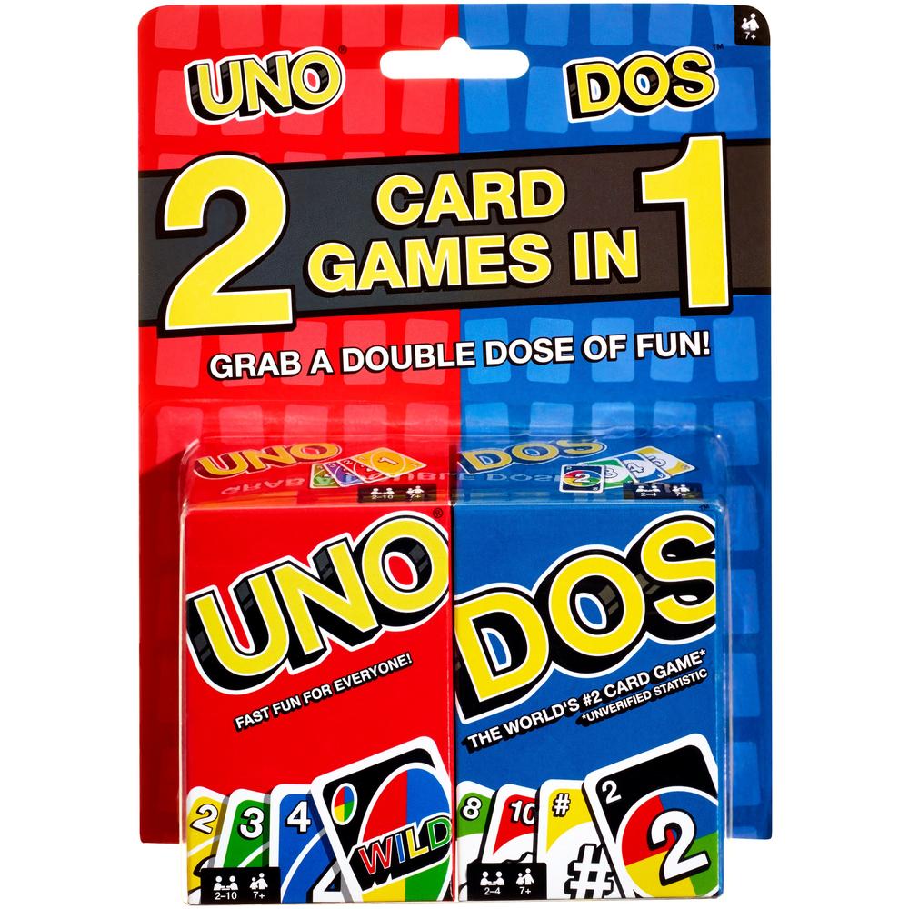 Mattel Uno Dos Card Game Combo