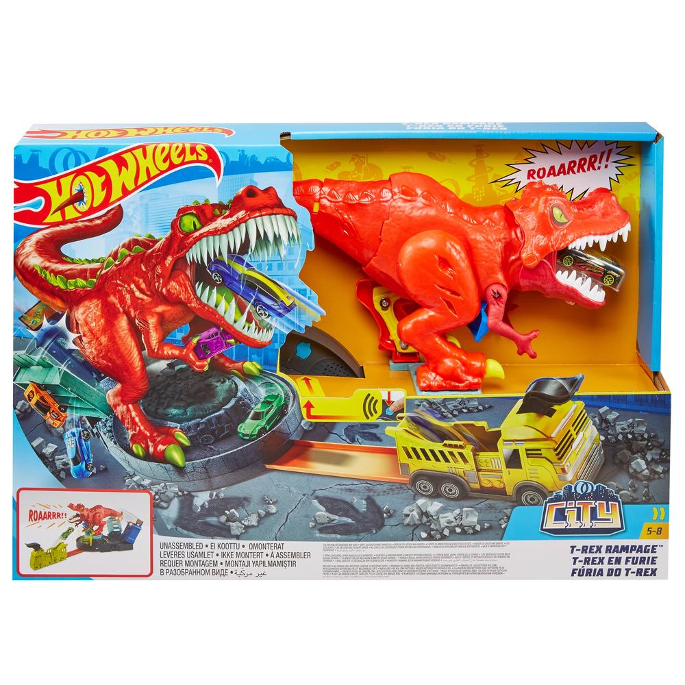 Mattel Hot Wheels® City T-Rex Rampage™ Play Set