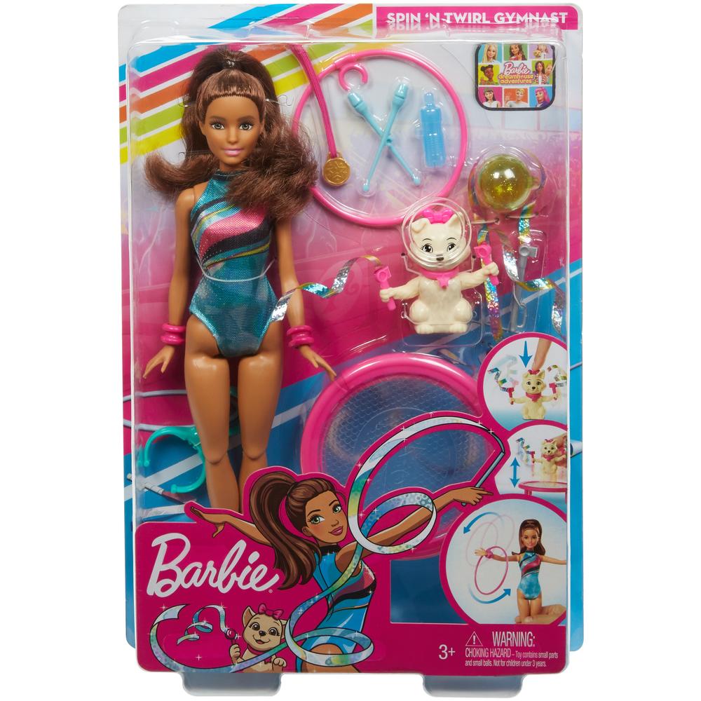 Barbie &#8482; Dreamhouse Adventures&#8482; Spin &#8216;n Twirl Gymnast Doll and Accessories
