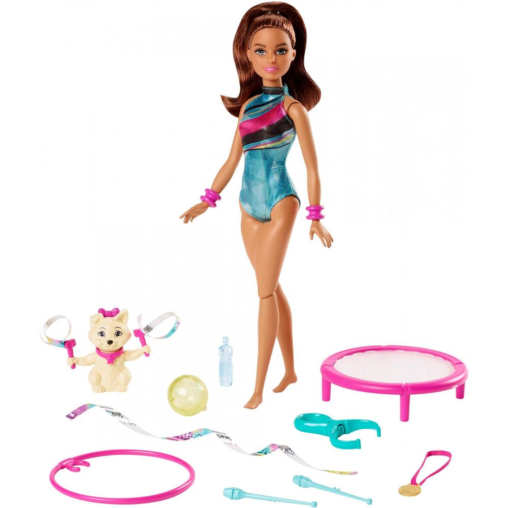Barbie &#8482; Dreamhouse Adventures&#8482; Spin &#8216;n Twirl Gymnast Doll and Accessories