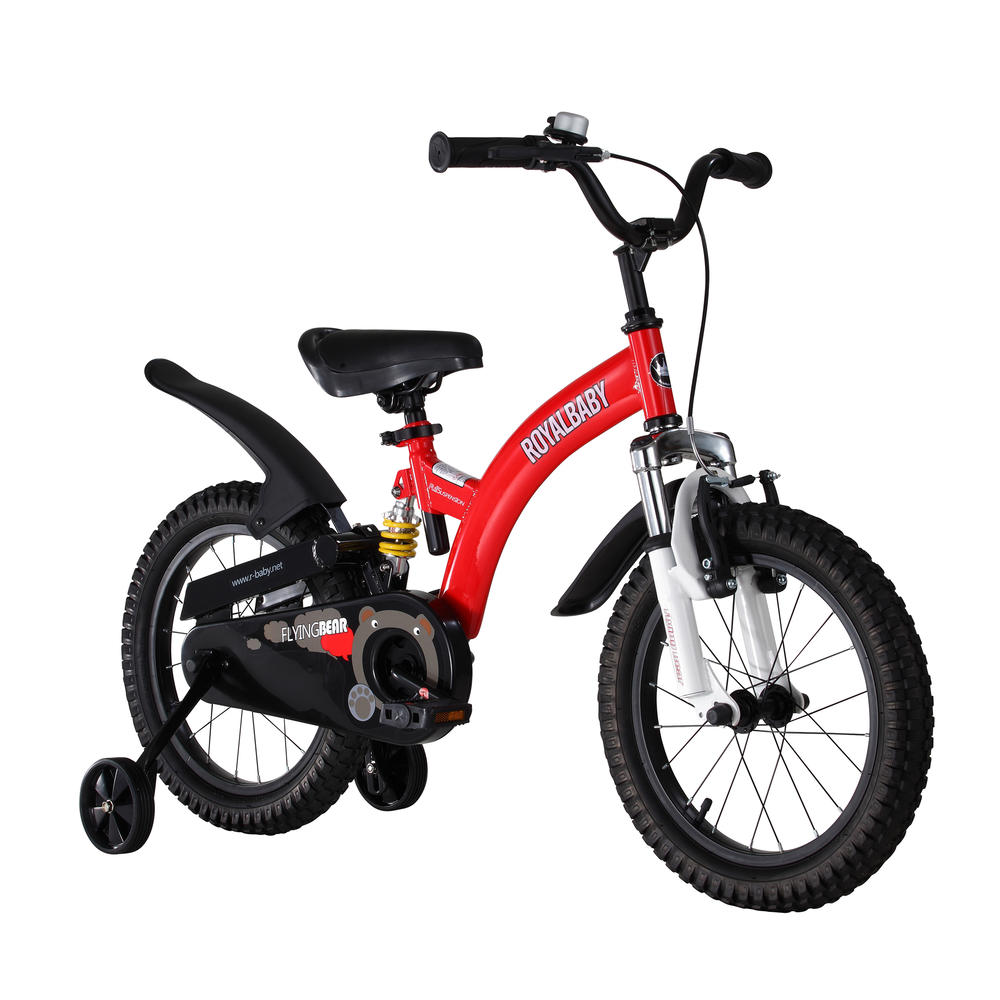 Royalbaby Flying Bear Full Suspension Kid's Bike, 14 inch bike for boys or girls