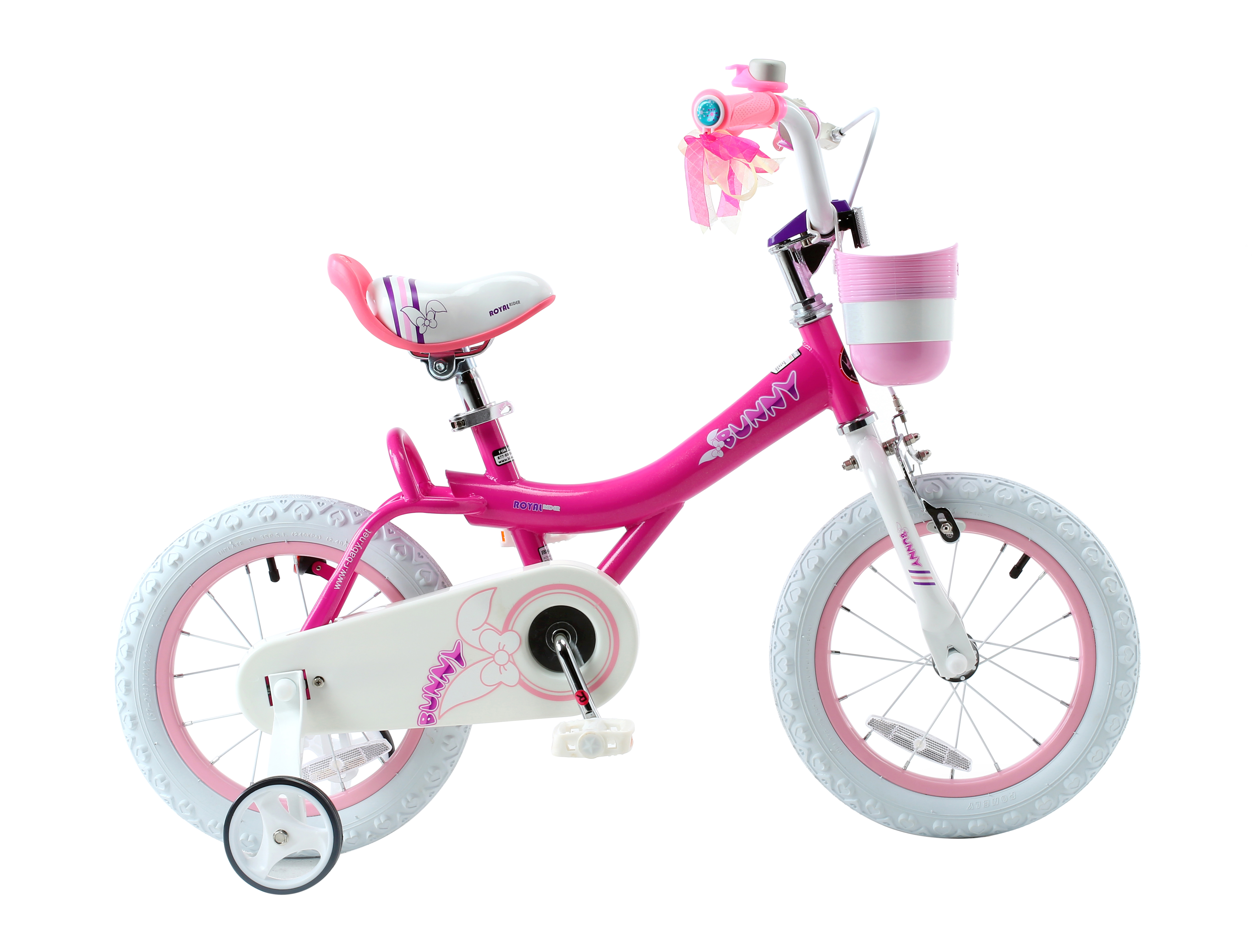 Royalbaby Bunny Girl s Bike 12 inch wheels Fuschia