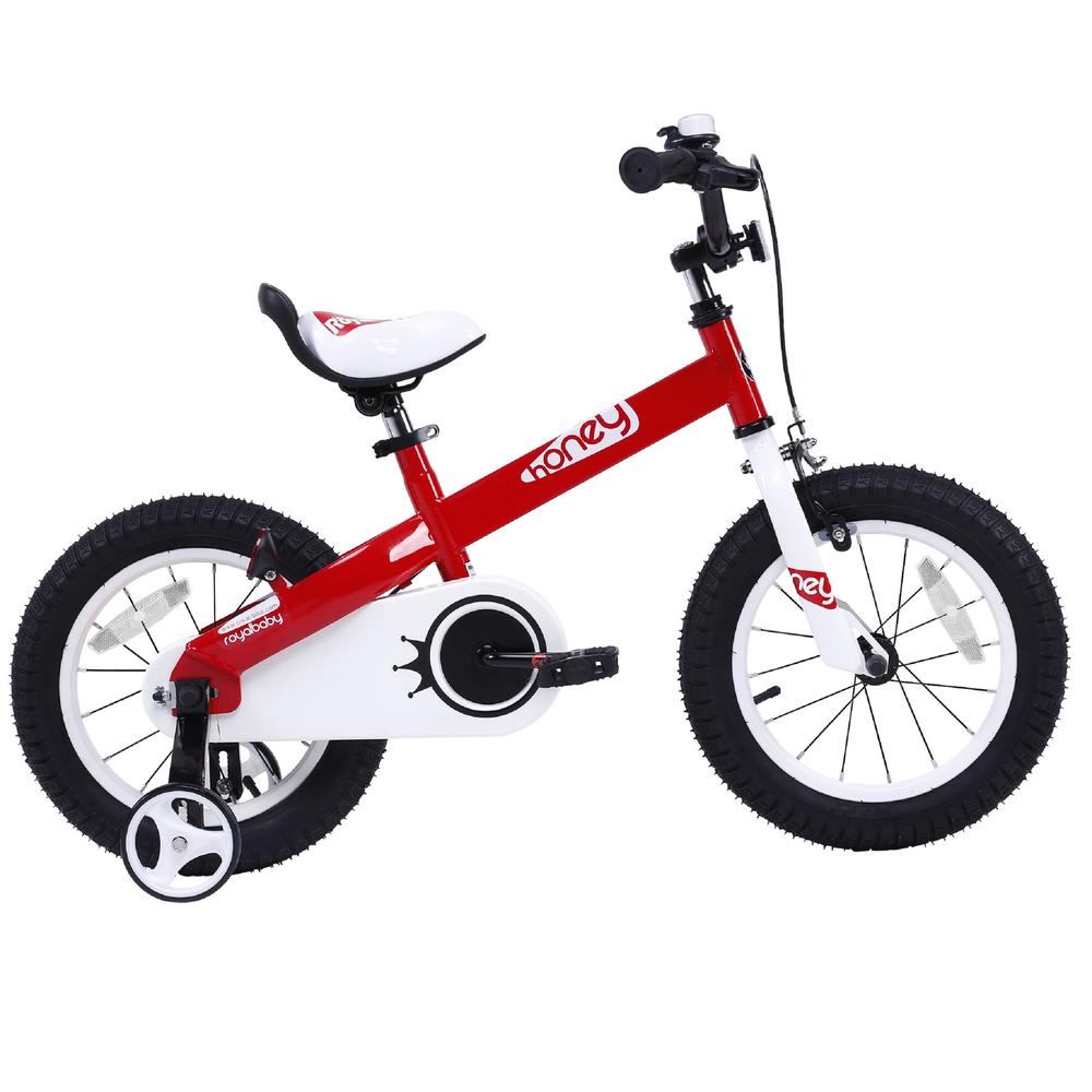 Royalbaby Honey Kid's Bike with training wheels, 12 inch bike for boys or girls