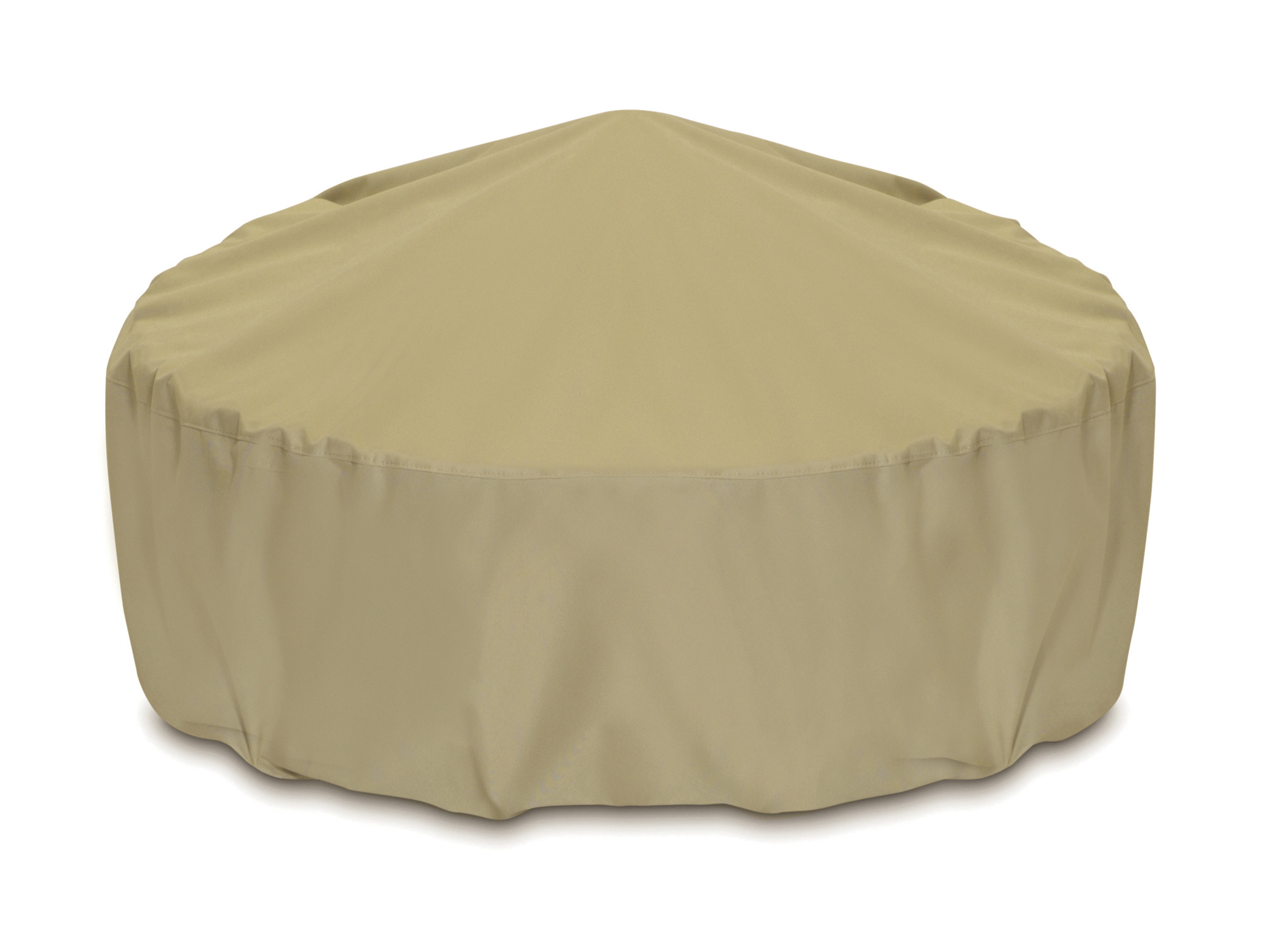 Two Dogs Designs 48 Fire Pit Cover Khaki   Outdoor Living   Patio