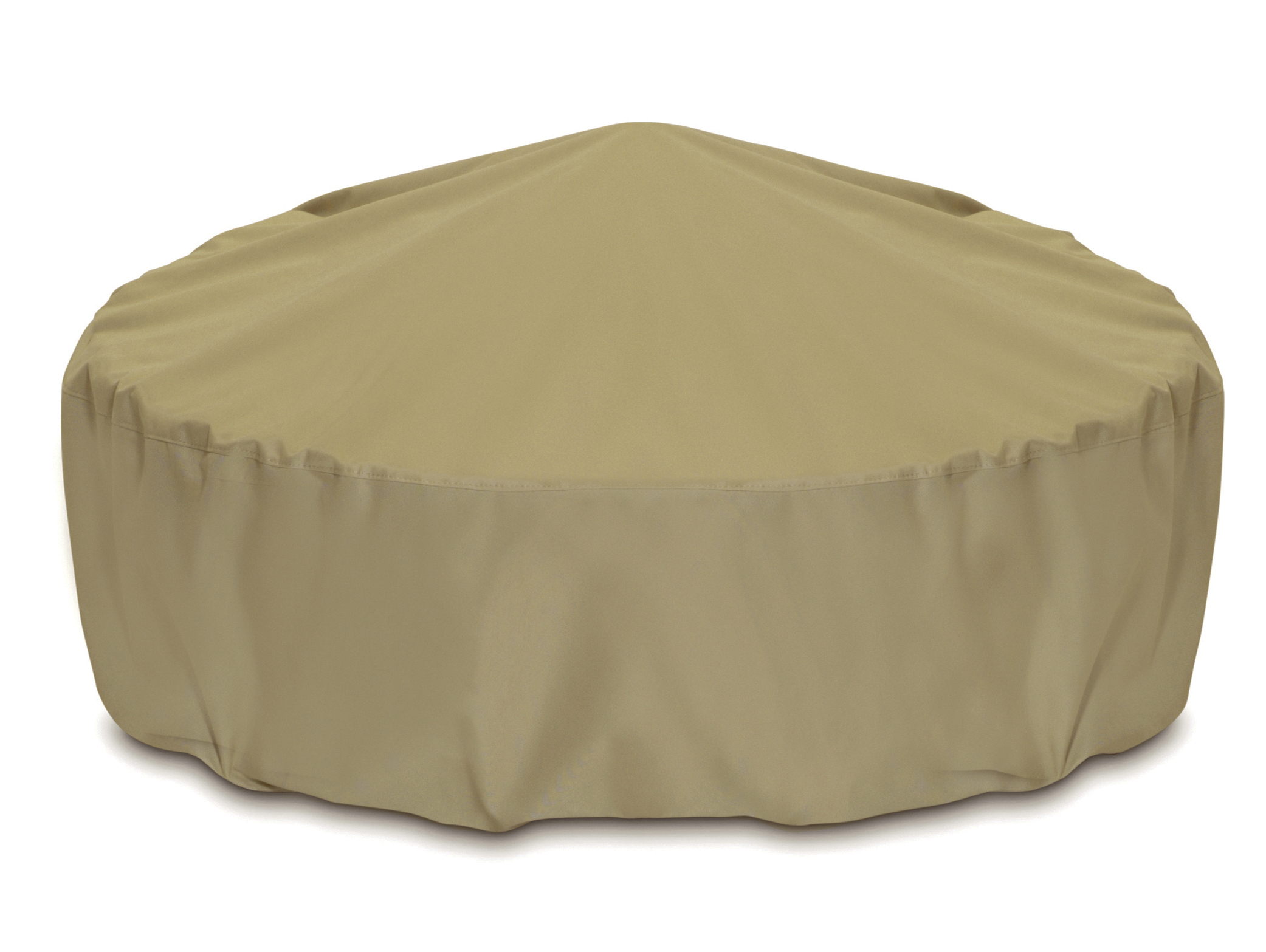 Two Dogs Designs 80 Fire Pit Cover, Khaki   Outdoor Living   Patio