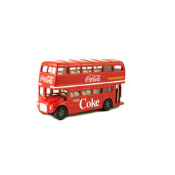 Coca-Cola Motor City Classics 1960 Routemaster London Double Decker Bus Red "Coca-Cola" 1/64 Diecast Model by Motorcity Classics