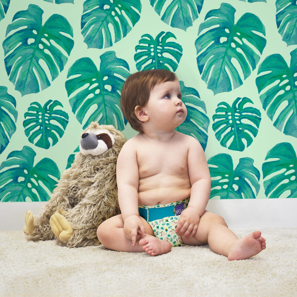 Bambino Mio Miosolo all-in-one cloth diaper, swinging sloth