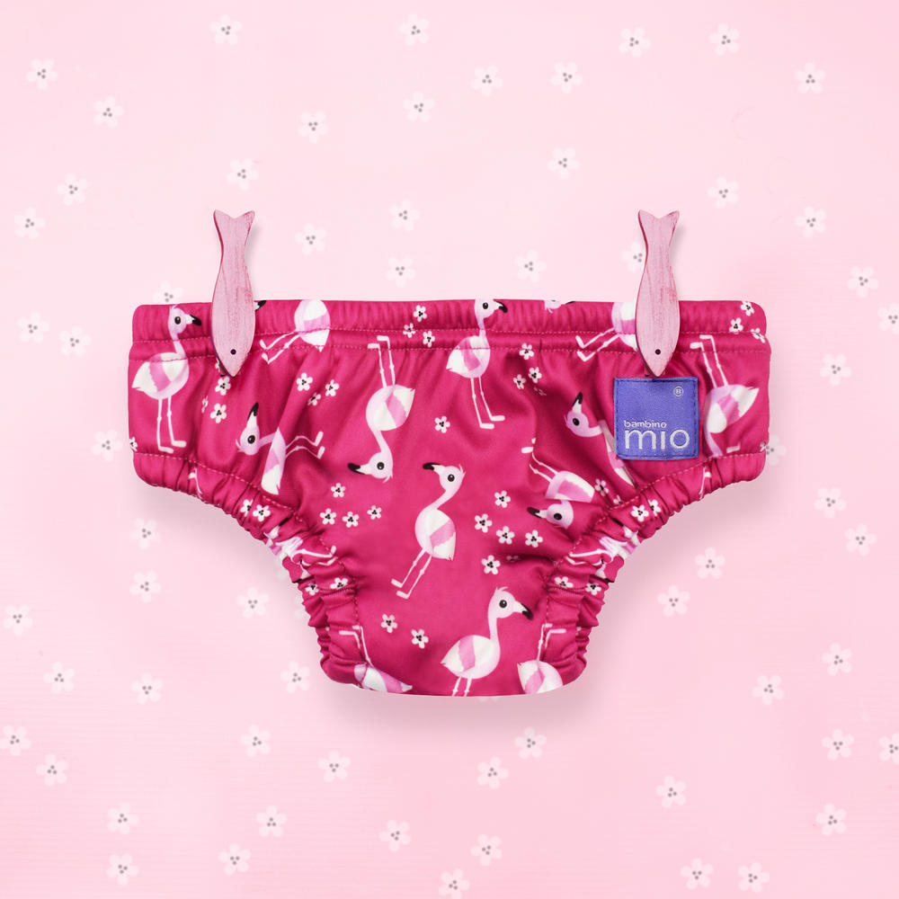 Bambino Mio , reusable swim diaper, pink flamingo, extra large (2+ years)
