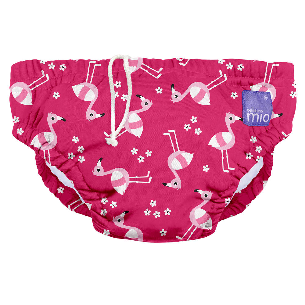 Bambino Mio , reusable swim diaper, pink flamingo, extra large (2+ years)