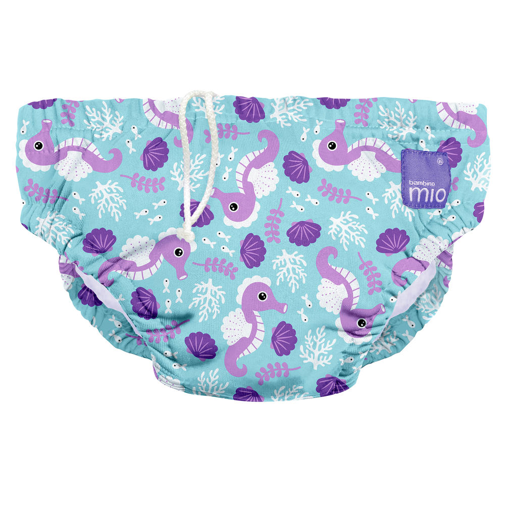 Bambino Mio , reusable swim diaper, sea horse, small (0-6 months)