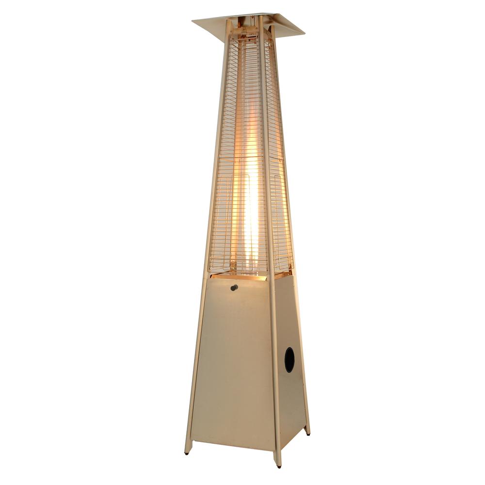 Hiland 40,000 BTU Glass Tube Patio Heater Stainless Steel