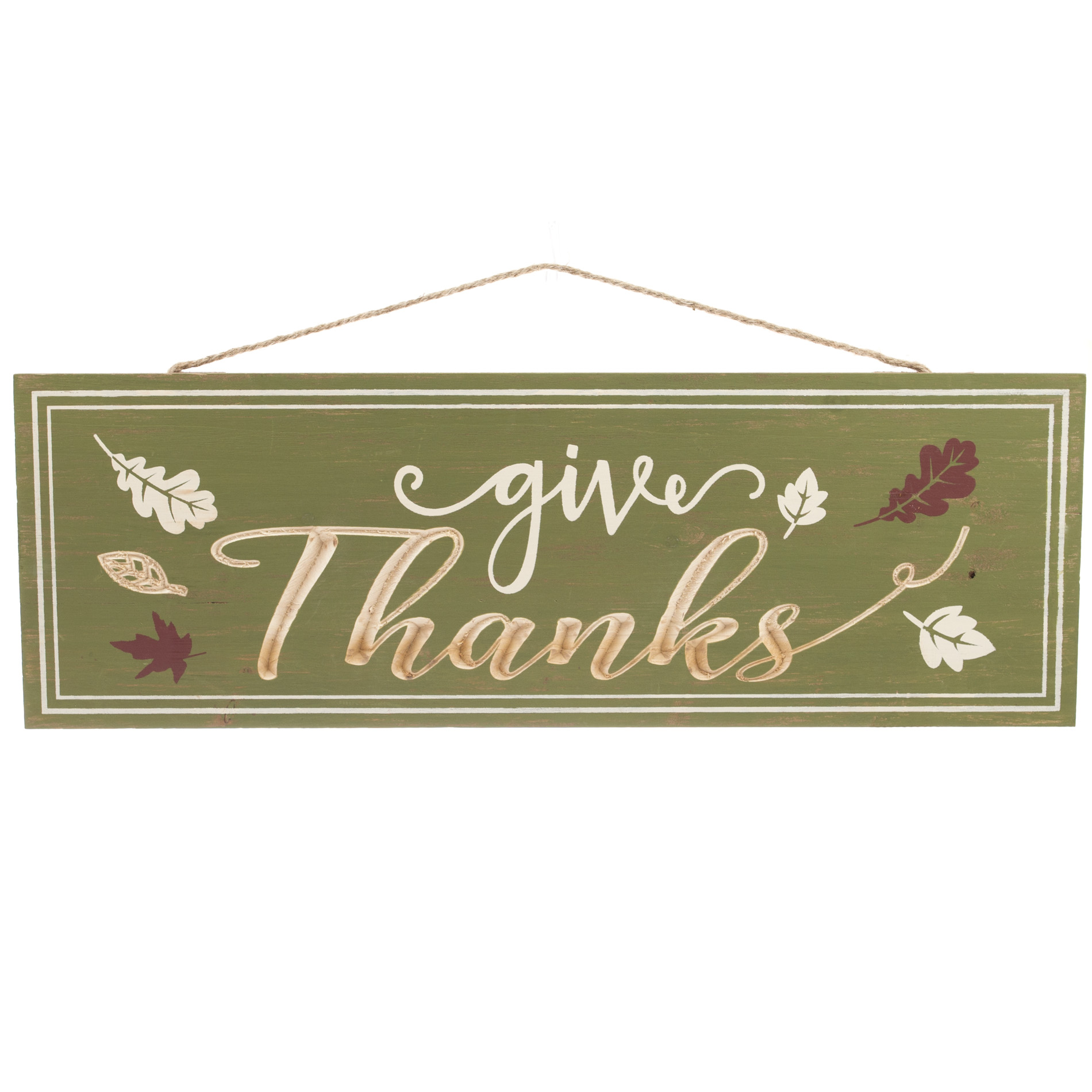 Be Thankful 24" Laser Cut Wall Hanging with String