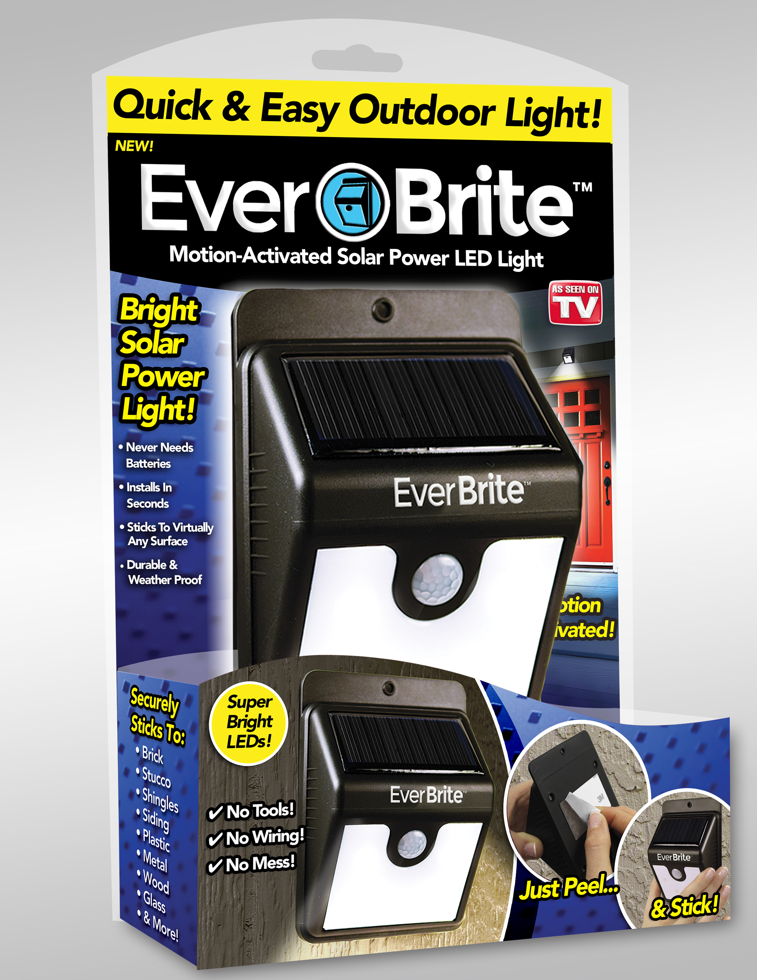 As Seen On TV Ever Brite Motion-Activated Solar Powered LED Light