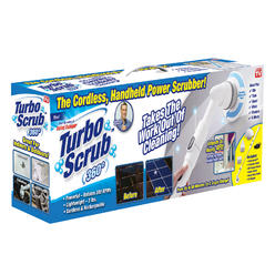 As Seen On TV Turbo Scrub Ontel 360 Cordless Power Scrubber, One Size, White