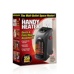 As Seen On TV Handy Heater HEAT-MC12-4 350 watt Wall Heater  Black