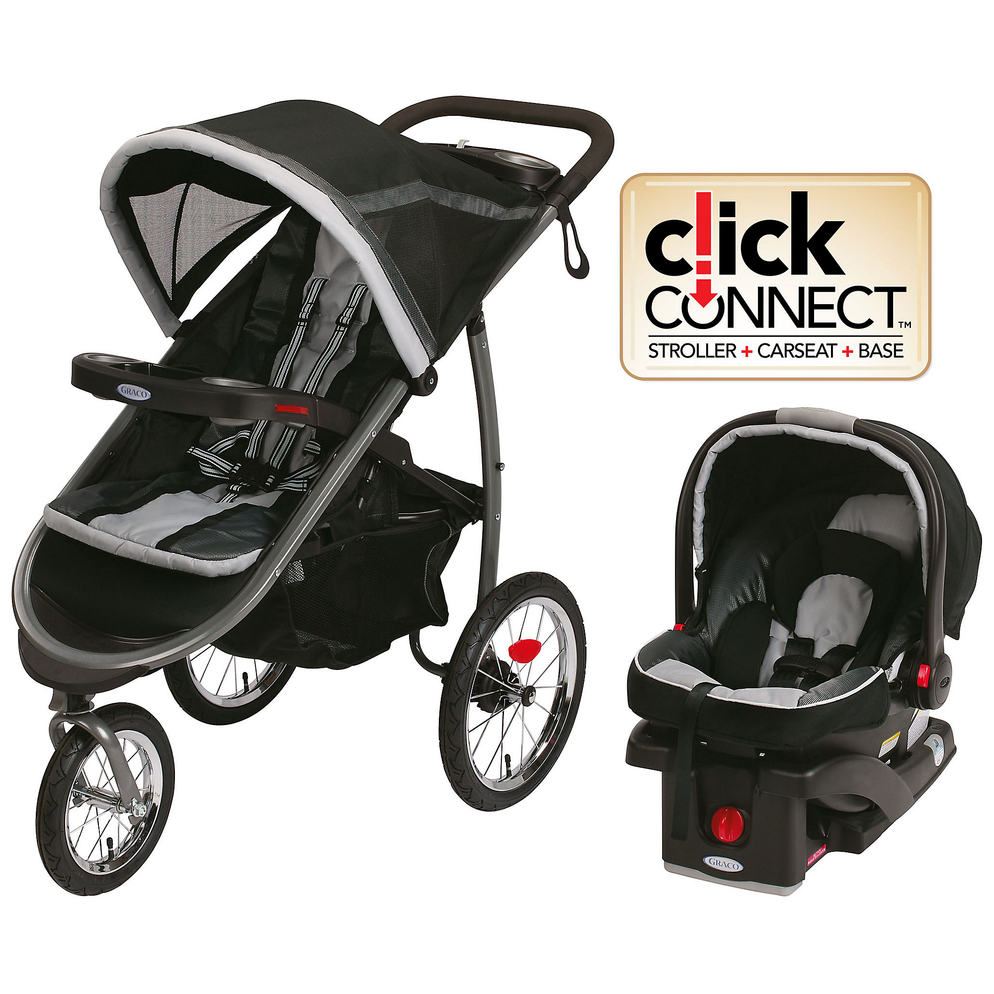 graco fastaction jogger travel system with snugride 35