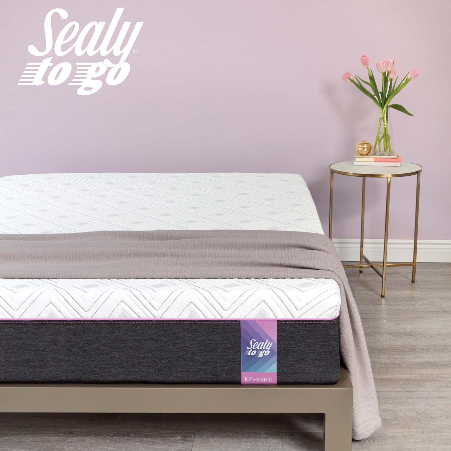 sealy sealy to go 10 in hybrid mattres