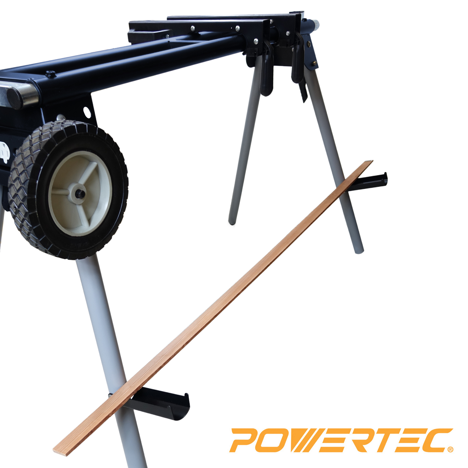 thumbnail image 2 of POWERTEC Folding Miter Saw Stand, Collapsible And Portable With 8-Inch 2 of 11