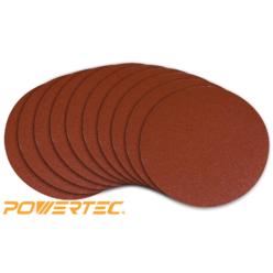 Powertec 6x48 inch 120 Grit Aluminum Oxide Sanding Belt 10 Pack Sandpaper Belts