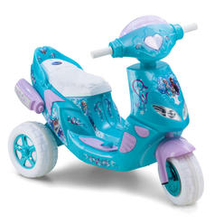 Disney KidTrax Kid Trax Frozen Twinkling Lights Scooter 6V Girl's KT1163 Ride On, Blue