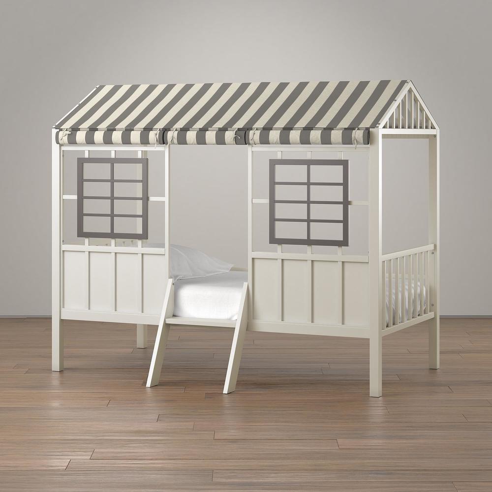 Little Seeds Rowan Valley Forest Loft Bed, Grey/Taupe  - Twin