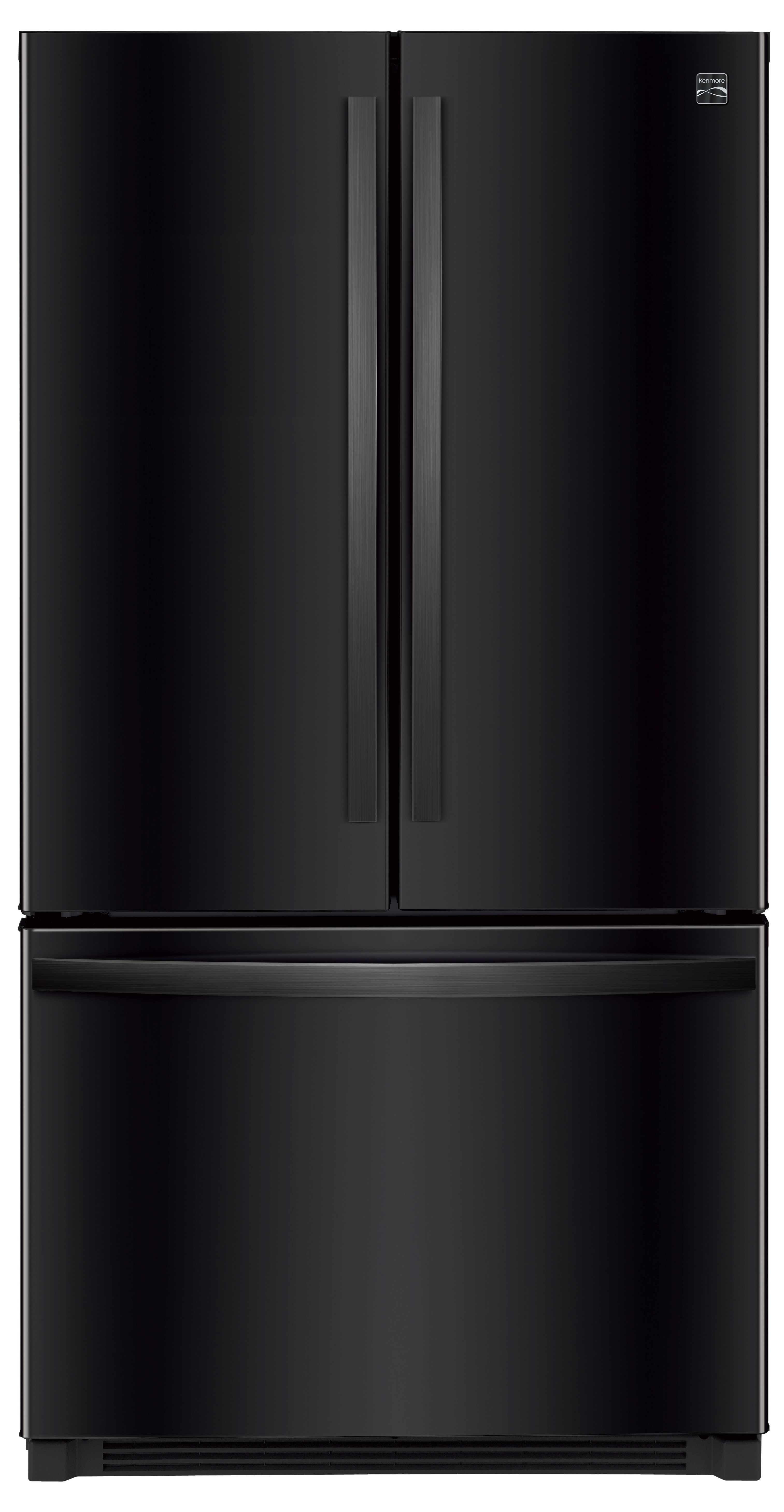 Kenmore 73029 French Door Refrigerator with Ice Maker  Black 261 cu ft