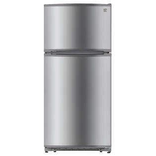 Kenmore 60515 18 Cu Ft Top Freezer Refrigerator With Glass Shelves Fingerprint Resistant Stainless Steel