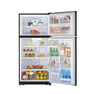 Kenmore 60619 18 Cu Ft Top Freezer Refrigerator With Deli Bin And Glass Shelves Black