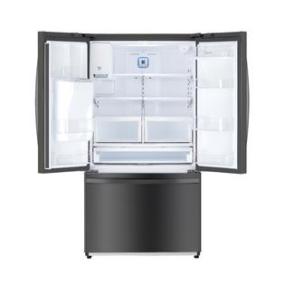 Kenmore 75507 25 5 Cu Ft French Door Refrigerator With Dual Ice Makers Black Stainless Steel