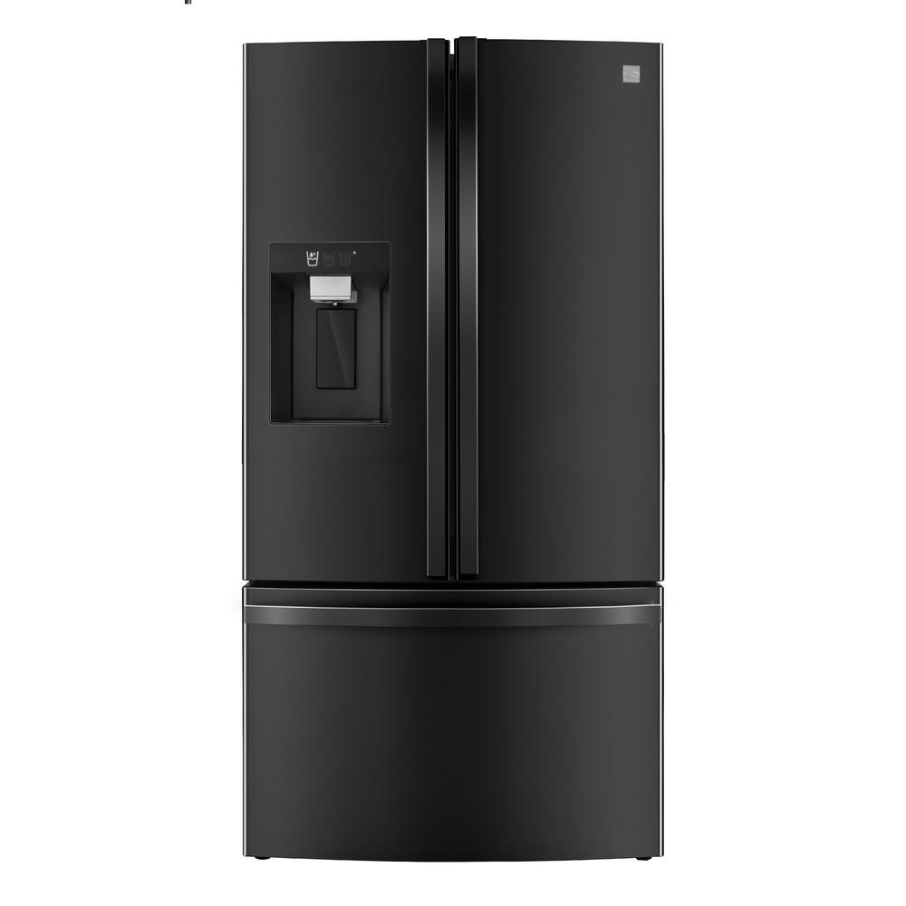 Kenmore Elite 73319 30.6 cu. ft. Large Capacity Smart French Door Refrigerator - Black