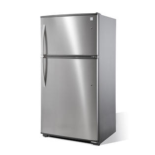 Kenmore 70615 18 cu. ft. Top Freezer Refrigerator with Ice Maker  Pre-Installed - Fingerprint Resistant Stainless Steel