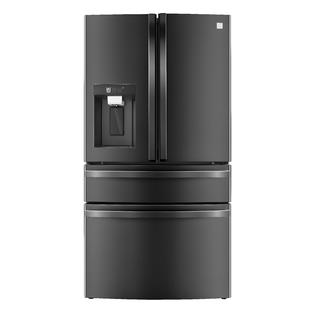 Kenmore Elite 72797 29 5 Cu Ft 4 Door French Door Refrigerator With Internal Cameras And Thawing Drawer Black Stainless Steel