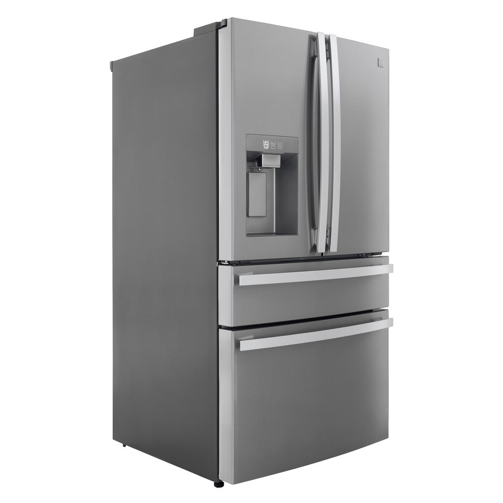 Kenmore Elite 72795 29.5 cu. ft. 4-Door French Door Refrigerator with Internal Cameras and Thawing Drawer - Finger Print Resistant Stainless Steel