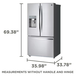 Kenmore 75035 25 5 Cu Ft French Door Refrigerator Fingerprint Resistant Stainless Steel
