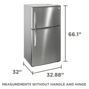 Kenmore 61215 21 cu. ft. Energy Star TopFreezer Fridge Fingerprint