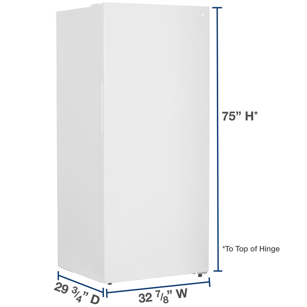 Kenmore 21212 20.8 cu. ft. Upright Freezer, Auto Defrost, Garage Ready