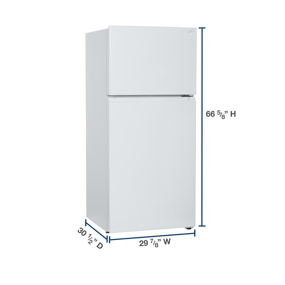 Kenmore 60492  18.3 cu. ft. Top-Freezer Refrigerator with Glass Shelves - White