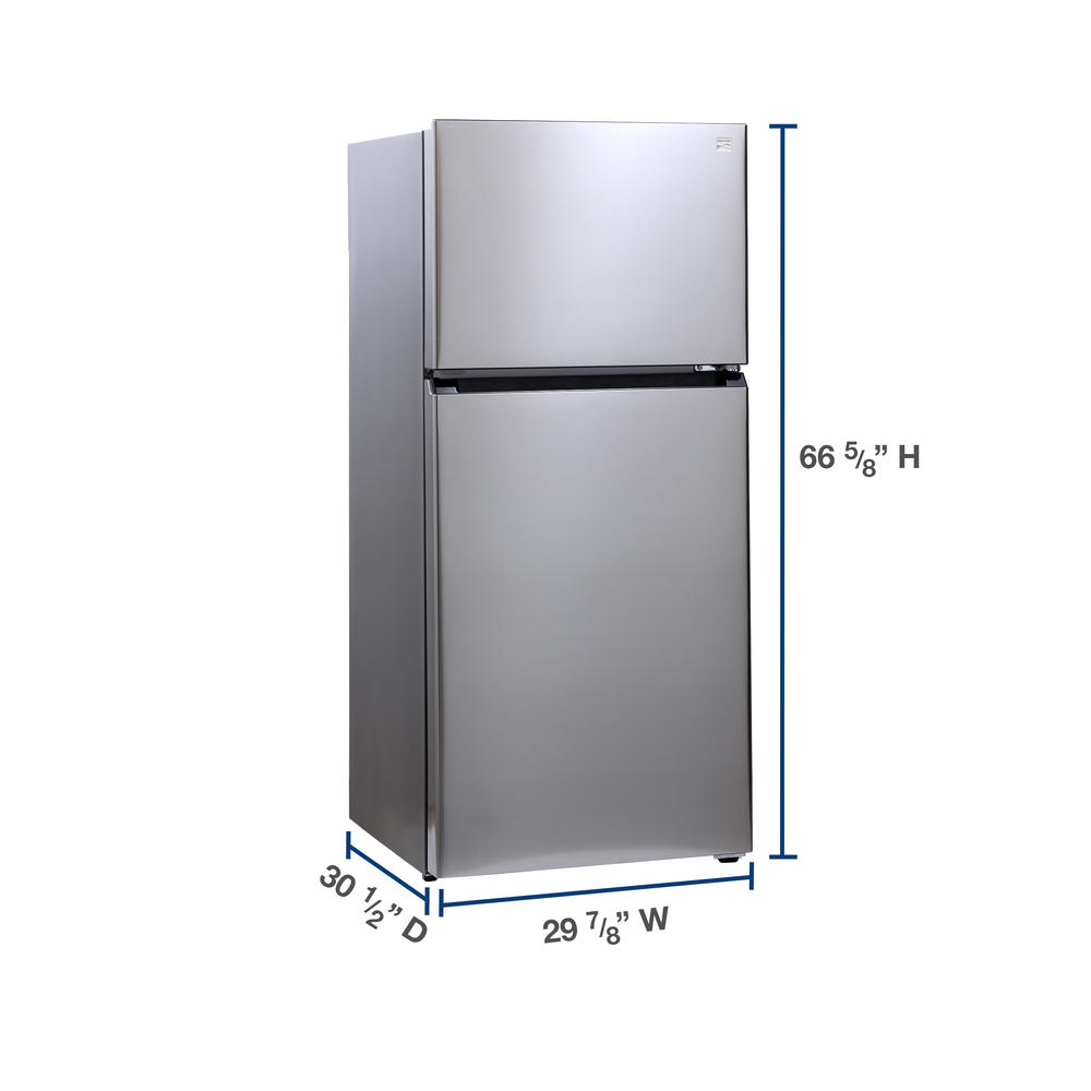 Kenmore 70495  18.3 cu. ft. Top-Freezer Refrigerator with Factory Installed Ice Maker - Fingerprint Resistant Stainless Steel Look Finish