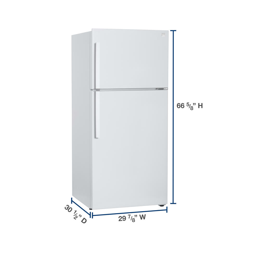 Kenmore 70762 18.3 cu. ft. Deluxe TopFreezer Refrigerator eStar Certified w/ Factory Installed